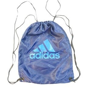 Adidas Blue Backpack with Drawstring Closure